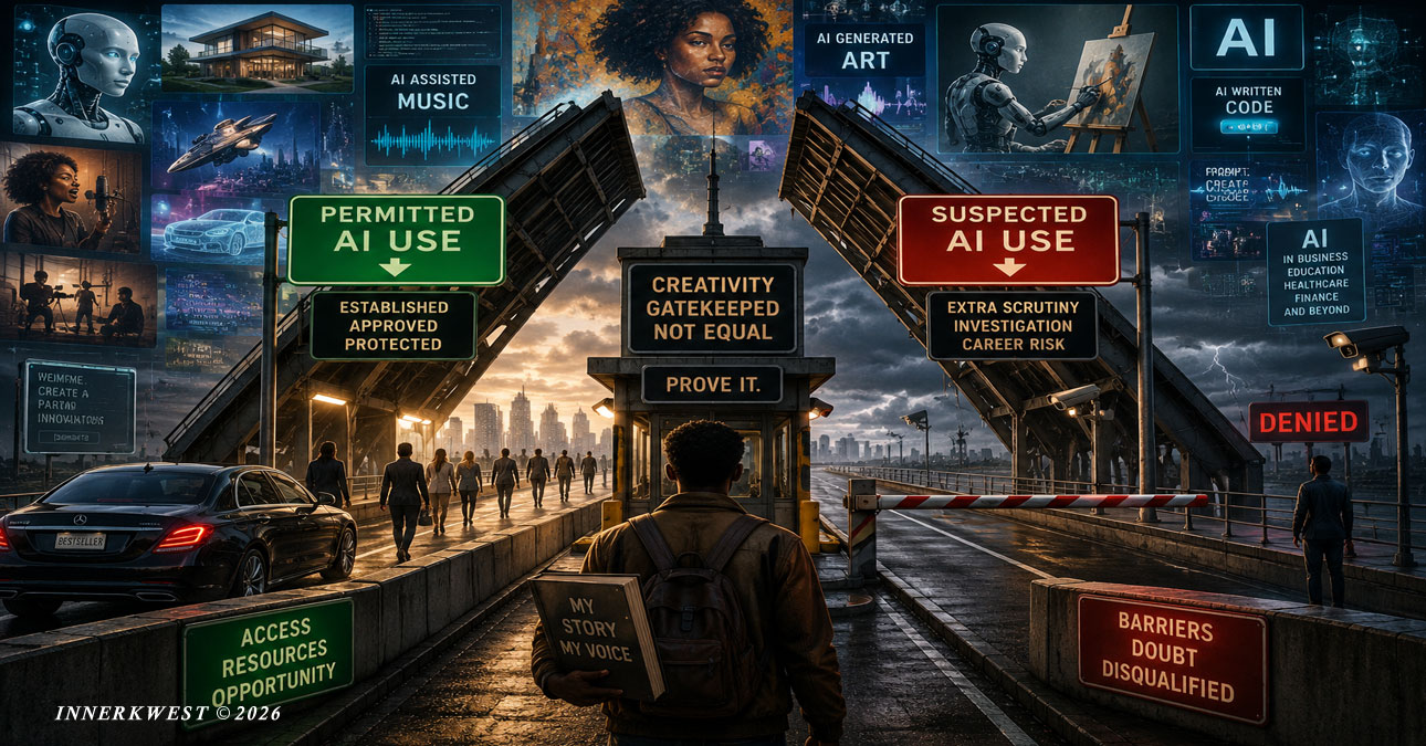 AI is transforming music, film, employment and creative production. Yet Black writers are facing extraordinary consequences over suspected AI use while other authors openly acknowledge using the technology. The Jerry Falade controversy raises a larger question about race, permission and modern literary gatekeeping.